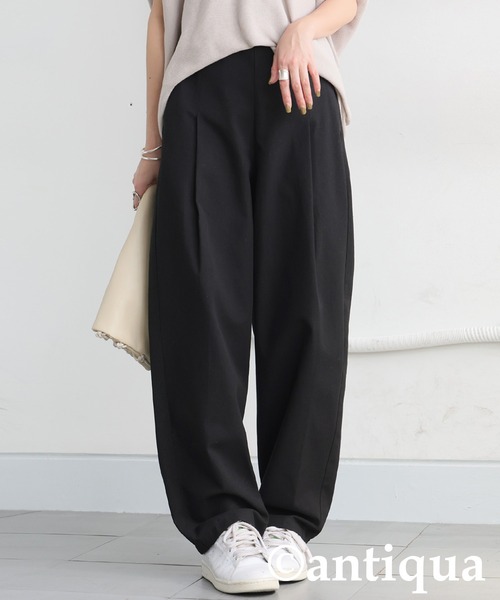 antiqua(アンティカ)の「リネンテーパードパンツ(その他パンツ・レディース・ネイビー/チャコールグレー/ナチュラル/ブラック/カーキ/オレンジ・MEDIUM/LARGE)」の13枚目の写真