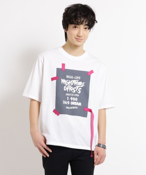 MILKBOY(ミルクボーイ)の「CALL FREE Tシャツ(Tシャツ/カットソー・レディース・B/A/C・FREE)」の1枚目の写真