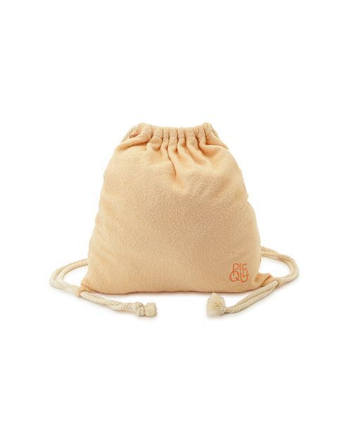 gelato pique（ジェラートピケ）の「リゾートパイルナップサック（バックパック/リュック・レディース・ブルー/オレンジ・FREE）」の2枚目の写真