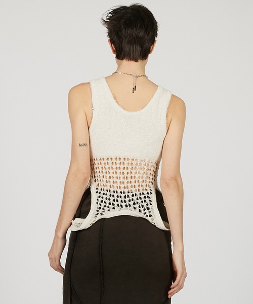 コイルメッシュコンビニットタンク / Coil Mesh Knit Tank（タンク