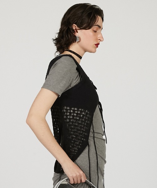 コイルメッシュコンビニットタンク / Coil Mesh Knit Tank