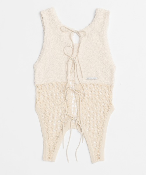 コイルメッシュコンビニットタンク / Coil Mesh Knit Tank（タンク