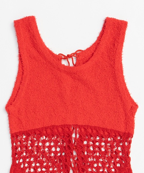コイルメッシュコンビニットタンク / Coil Mesh Knit Tank（タンク