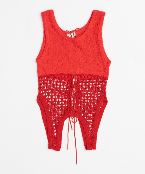プランクプロジェクト Henley Boucle Knit Tank コイルメッシュコンビニットタンク / Coil Mesh Knit Tank