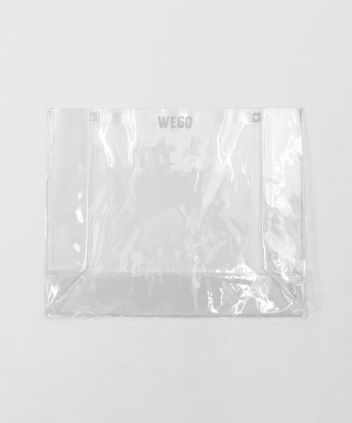 WEGO（ウィゴー）の「WEGO/ロゴクリアカバーS（トートバッグ・レディース・ブラック/レッド/シルバー・FREE）」の3枚目の写真