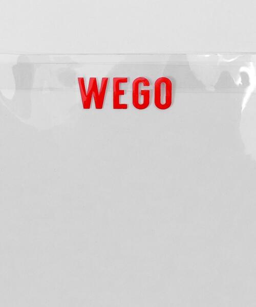 WEGO（ウィゴー）の「WEGO/ロゴクリアカバーS（トートバッグ・レディース・ブラック/レッド/シルバー・FREE）」の10枚目の写真