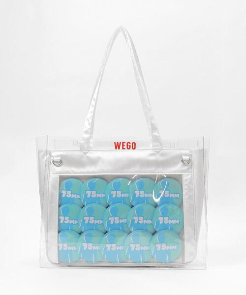 WEGO（ウィゴー）の「WEGO/ロゴクリアカバーS（トートバッグ・レディース・ブラック/レッド/シルバー・FREE）」の11枚目の写真