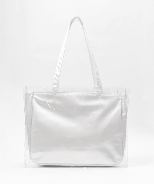 WEGO（ウィゴー）の「WEGO/ロゴクリアカバーS（トートバッグ・レディース・ブラック/レッド/シルバー・FREE）」の12枚目の写真