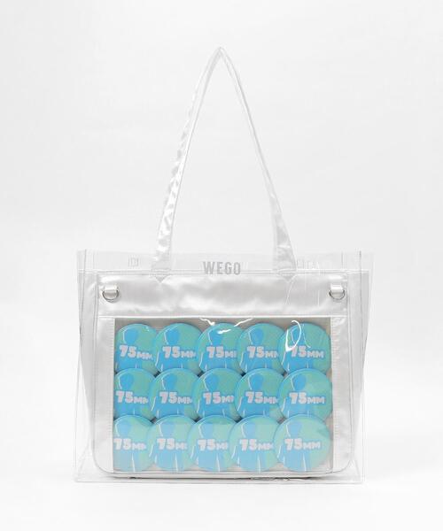 WEGO（ウィゴー）の「WEGO/ロゴクリアカバーS（トートバッグ・レディース・ブラック/レッド/シルバー・FREE）」の16枚目の写真