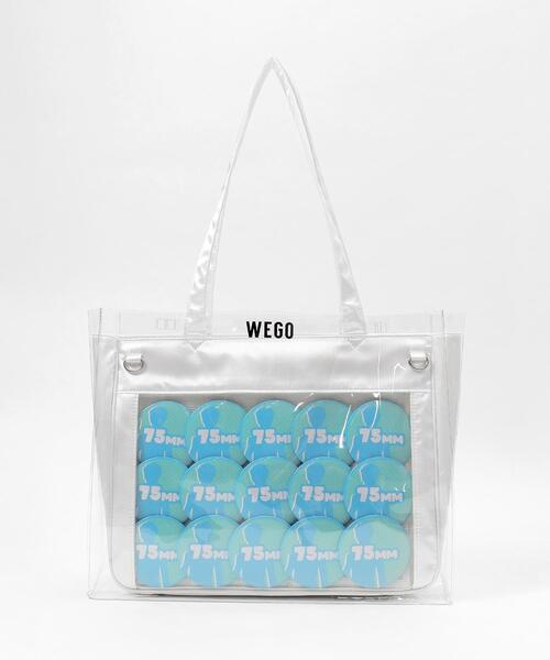 WEGO（ウィゴー）の「WEGO/ロゴクリアカバーS（トートバッグ・レディース・ブラック/レッド/シルバー・FREE）」の21枚目の写真