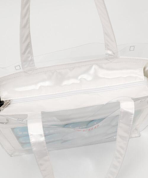 WEGO（ウィゴー）の「WEGO/ロゴクリアカバーS（トートバッグ・レディース・ブラック/レッド/シルバー・FREE）」の5枚目の写真