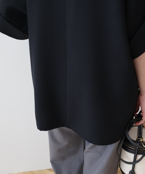 AMERICAN HOLIC(アメリカンホリック)の「テーラード半袖ジャケット(テーラードジャケット・レディース・ブラック/ベージュ・FREE)」の9枚目の写真