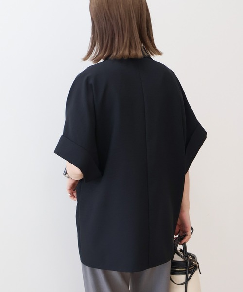 AMERICAN HOLIC(アメリカンホリック)の「テーラード半袖ジャケット(テーラードジャケット・レディース・ブラック/ベージュ・FREE)」の18枚目の写真