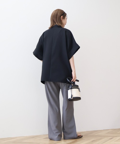 AMERICAN HOLIC(アメリカンホリック)の「テーラード半袖ジャケット(テーラードジャケット・レディース・ブラック/ベージュ・FREE)」の21枚目の写真