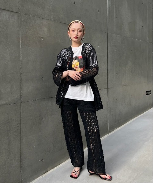 パンツ BATTEN LACE LIKE KNIT PANTS BATTEN LACE LIKE KNIT PANTS