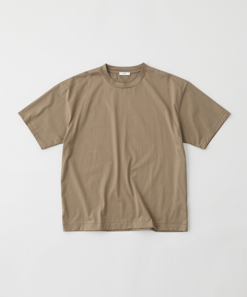 ATON(エイトン)の「ATON (エイトン) SUVIN 60/2 OVERSIZED T-SHIRT KKAGGM0015(Tシャツ/カットソー・メンズ・ホワイト/ボルドー/グリーン/ブラック/ベージュ・6/4/2)」の3枚目の写真