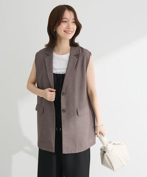 Green　Parks（グリーンパークス）の「メッシュジレ（ベスト・レディース・アイボリー/ブラック/ブラウン・FREE）」の8枚目の写真