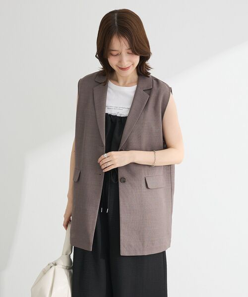 Green　Parks（グリーンパークス）の「メッシュジレ（ベスト・レディース・アイボリー/ブラック/ブラウン・FREE）」の12枚目の写真