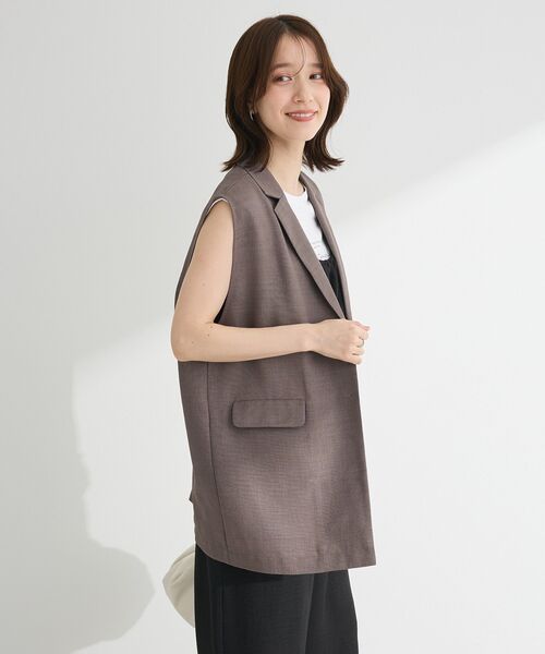 Green　Parks（グリーンパークス）の「メッシュジレ（ベスト・レディース・アイボリー/ブラック/ブラウン・FREE）」の13枚目の写真