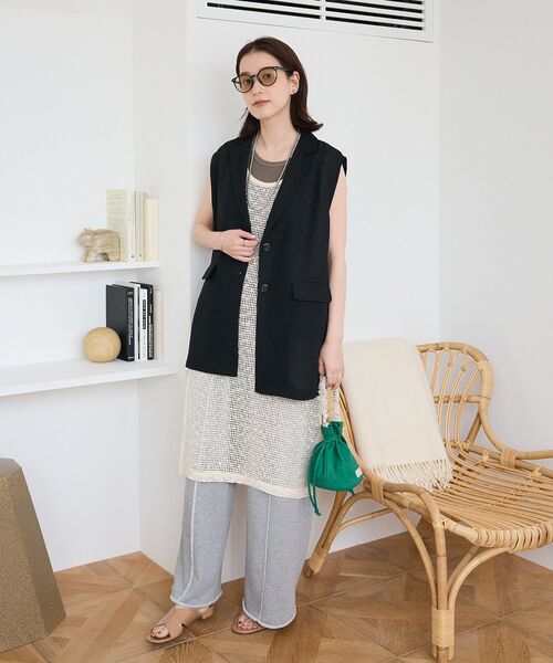 Green　Parks（グリーンパークス）の「メッシュジレ（ベスト・レディース・アイボリー/ブラック/ブラウン・FREE）」の22枚目の写真