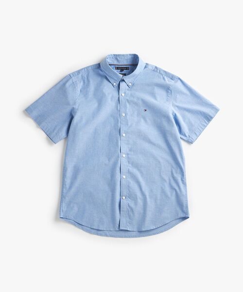 TOMMY HILFIGER(トミーヒルフィガー)の「ライトウェイトオックスフォードソリッドショートスリーブシャツ(シャツ/ブラウス・メンズ・ライトグリーン/ホワイト/ライトブルー・MEDIUM/SMALL/LARGE/X-LARGE)」の7枚目の写真