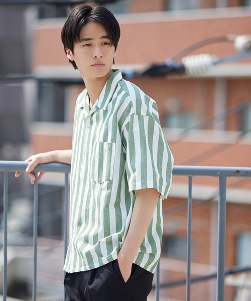 高島屋限定旅行スタイルネ新品フォクシーRene フラワープリント 半袖シャツ 高島ちぢみの開襟シャツ｜ウサギがいる｜CUNE ONLINE STORE