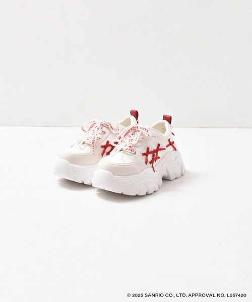 MAJESTIC LEGON(マジェスティックレゴン)の「ハローキティ デコリボンスニーカー(スニーカー・レディース・レッド系その他2・SMALL/MEDIUM/LARGE)」の8枚目の写真