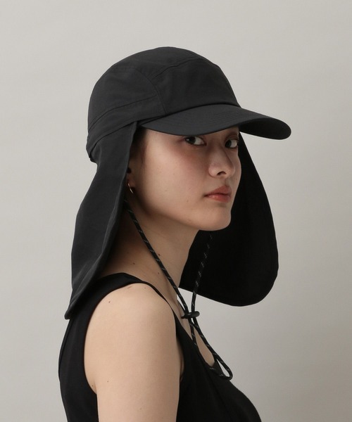 A part by(アパートバイ)の「【WEB限定・セレクト】KIU_SUNSHADECAP(キャップ・レディース・ブラック/ベージュ・FREE)」の5枚目の写真
