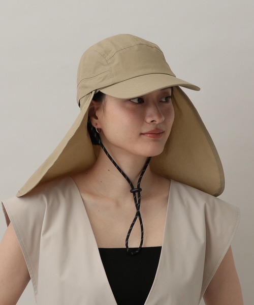 A part by(アパートバイ)の「【WEB限定・セレクト】KIU_SUNSHADECAP(キャップ・レディース・ブラック/ベージュ・FREE)」の7枚目の写真