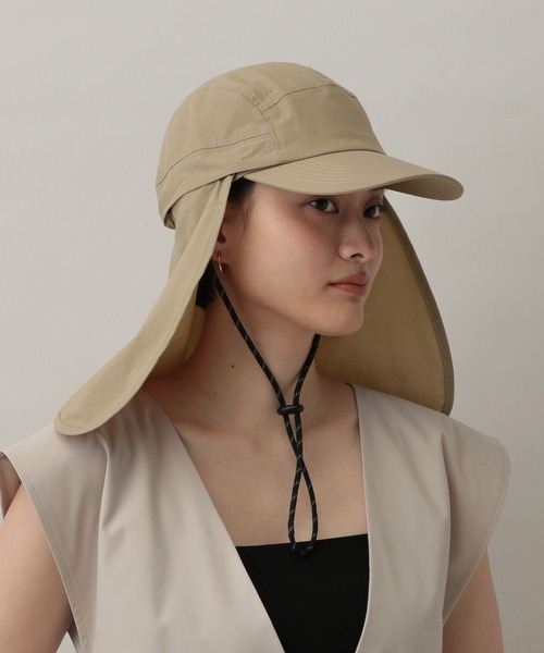 A part by(アパートバイ)の「【WEB限定・セレクト】KIU_SUNSHADECAP(キャップ・レディース・ブラック/ベージュ・FREE)」の8枚目の写真