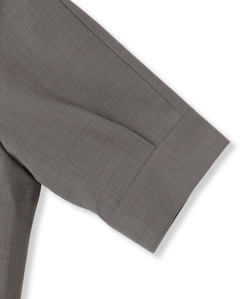 MAYSON GREY（メイソングレイ）の「5分袖サイドプリーツシャツワンピース≪手洗い可能≫（ワンピース・レディース・ベージュ/チャコールグレー/グリーン・M/S）」の15枚目の写真