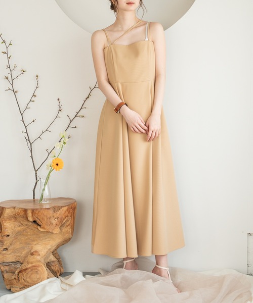 セール】cross flare cami onepiece / クロスフレアキャミ