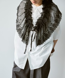 Libra Cue（リブラ キュー）の「スカラップレーススカート(付け襟)（付け襟）」