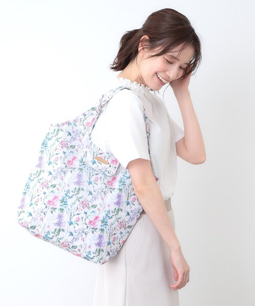 LAURA ASHLEY(ローラアシュレイ)の「【簡易保冷】エルストンガーデン柄 マーケットトート(エコバッグ/サブバッグ・レディース・ピンク系その他/アイボリー系/ブルー系その他2・00)」の10枚目の写真