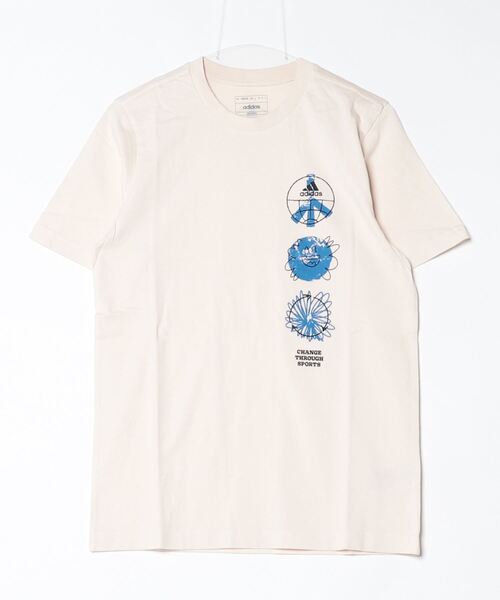 adidas(アディダス)の「アディダス adidas アディダス チェンジ スルー(Tシャツ/カットソー・メンズ・アイボリー/ブルー/ホワイト・LL/3L/S/M/L)」の14枚目の写真