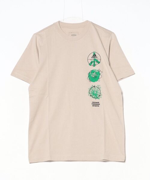 adidas(アディダス)の「アディダス adidas アディダス チェンジ スルー(Tシャツ/カットソー・メンズ・アイボリー/ブルー/ホワイト・LL/3L/S/M/L)」の15枚目の写真