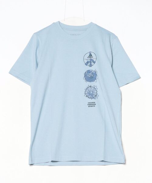 adidas(アディダス)の「アディダス adidas アディダス チェンジ スルー(Tシャツ/カットソー・メンズ・アイボリー/ブルー/ホワイト・LL/3L/S/M/L)」の16枚目の写真