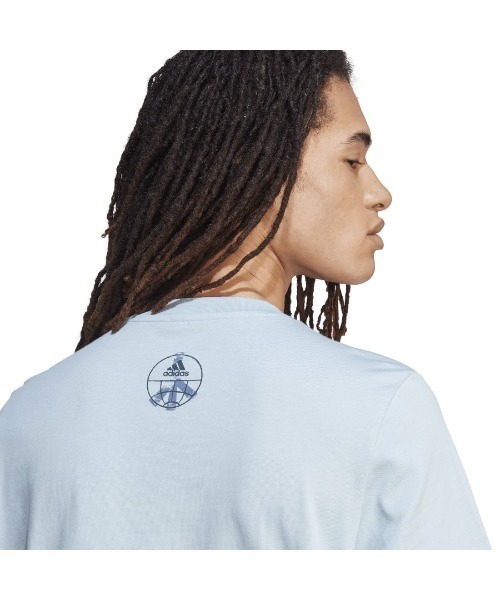 adidas(アディダス)の「アディダス adidas アディダス チェンジ スルー(Tシャツ/カットソー・メンズ・アイボリー/ブルー/ホワイト・LL/3L/S/M/L)」の9枚目の写真