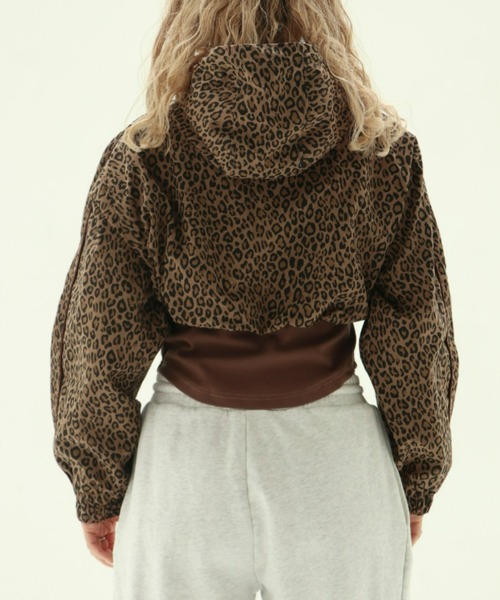 FIG&VIPER(フィグアンドバイパー)の「レオパードZIPショートフーディ(パーカー・レディース・ベージュ/カーキ・FREE)」の7枚目の写真