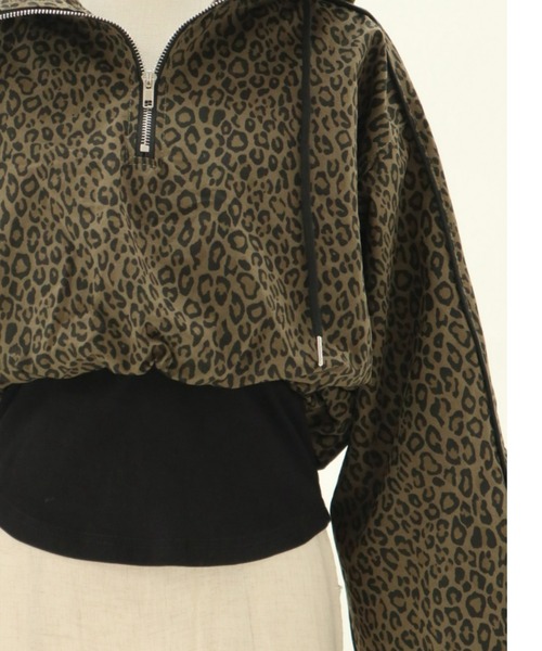FIG&VIPER(フィグアンドバイパー)の「レオパードZIPショートフーディ(パーカー・レディース・ベージュ/カーキ・FREE)」の19枚目の写真