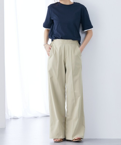 slattgir(スラットジール)の「高身長 接触冷感ライトチノワイドパンツ(トールサイズ)(チノパンツ・レディース・ブラック/ベージュ/カーキ/グレー/ダークネイビー・5L/M/L/LL/3L/4L)」の18枚目の写真