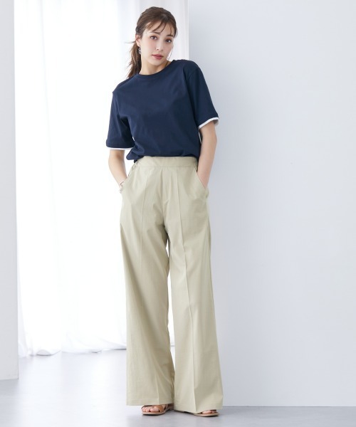 slattgir(スラットジール)の「高身長 接触冷感ライトチノワイドパンツ(トールサイズ)(チノパンツ・レディース・ブラック/ベージュ/カーキ/グレー/ダークネイビー・5L/M/L/LL/3L/4L)」の15枚目の写真