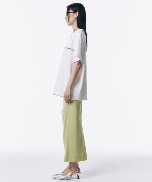 JOSE MOON（ジョゼムーン）の「IRREGULAR TUCK TIGHT SKIRT/イレギュラータックタイトスカート（スカート・レディース・ブラック/ホワイト/グリーン系その他/ブルー/オレンジ・38/36）」の10枚目の写真