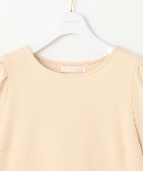ANY SIS（エニィスィス）の「コンビネーションペプラム チュニック（Tシャツ/カットソー・レディース・ブラック系/ライトイエロー系/ホワイト系・2）」の13枚目の写真