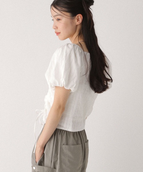 「SANSeLF」 半袖ブラウス FREE ホワイト レディース SANSeLF 「SANSeLF」 半袖Tシャツ FREE ホワイト レディース