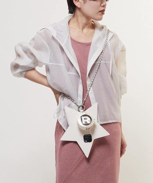 ajew（エジュー）の「【ajew】STAR★ SHOULDER PHONE CASE（スマホケース/カバー・レディース・ホワイト/ブラック/シルバー・1/2/3/4/5/6）」の9枚目の写真