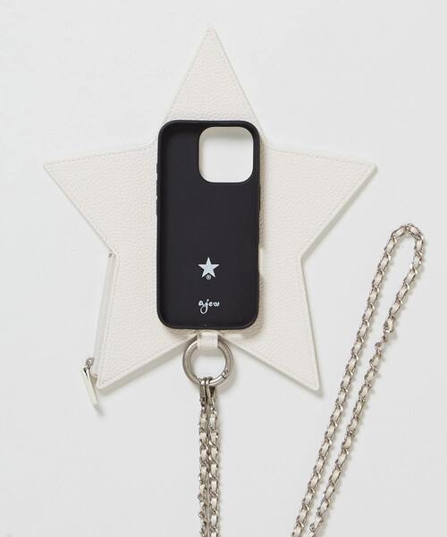 ajew（エジュー）の「【ajew】STAR★ SHOULDER PHONE CASE（スマホケース/カバー・レディース・ホワイト/ブラック/シルバー・1/2/3/4/5/6）」の13枚目の写真