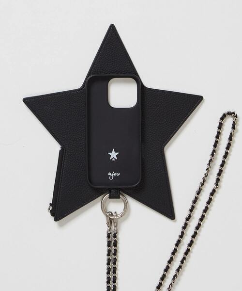 ajew（エジュー）の「【ajew】STAR★ SHOULDER PHONE CASE（スマホケース/カバー・レディース・ホワイト/ブラック/シルバー・1/2/3/4/5/6）」の19枚目の写真