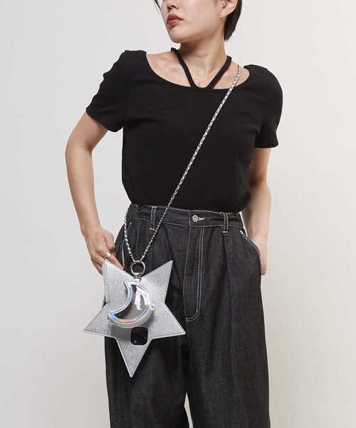 ajew（エジュー）の「【ajew】STAR★ SHOULDER PHONE CASE（スマホケース/カバー・レディース・ホワイト/ブラック/シルバー・1/2/3/4/5/6）」の21枚目の写真