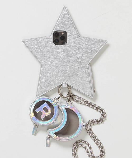 ajew（エジュー）の「【ajew】STAR★ SHOULDER PHONE CASE（スマホケース/カバー・レディース・ホワイト/ブラック/シルバー・1/2/3/4/5/6）」の22枚目の写真